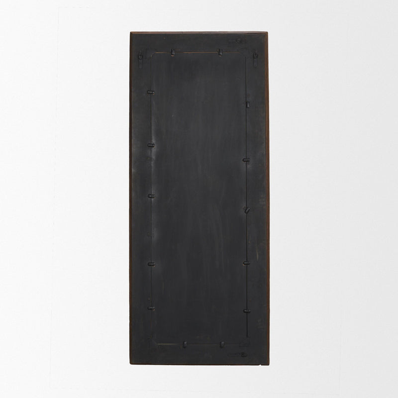Solid Wood Framed Accent Mirror (729176) - Brown