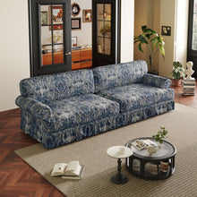 Load image into Gallery viewer, Luxuriously Comfortable Cloud Couch Sofa With Elegant Rolled Arms &amp; Pleated Skirt Design
