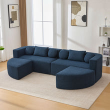 Load image into Gallery viewer, Boneless - Couch Modular Sectional Sofa With Deep Seating And Curved Design
