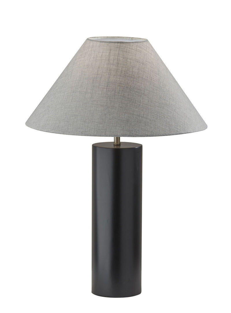 Wood Block Table Lamp - Canopy Black