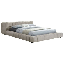Load image into Gallery viewer, Kinsley - Upholstered Full Platform Bed With Low Profile And Tufted Headboard - Taupe
