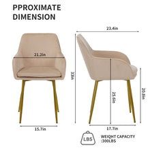 Load image into Gallery viewer, Dining Chair Set For Dining Rooms (Set of 2) - Beige
