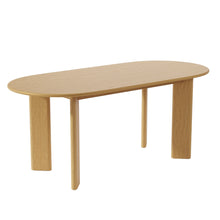 Load image into Gallery viewer, 66" Solid Wood Oval Dining Table - Natural
