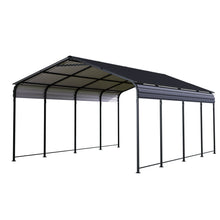 Load image into Gallery viewer, Heavy Duty Carport With Galvanized Roof And Enhanced Base - Anthracite
