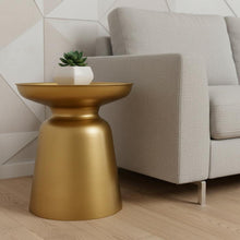 Load image into Gallery viewer, 18" Round End Table Metal - Gold
