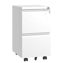 Load image into Gallery viewer, Metal Drawer Mobile File Cabinet With Lock For Home Office Organizer
