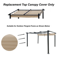 Load image into Gallery viewer, Replacement Canopy Top Cover Fabric For Outdoor Patio Retractable Pergola Sun-Shelter Canopy
