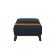Load image into Gallery viewer, Reversible Tray Ottoman - Blue
