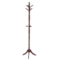 Load image into Gallery viewer, Tall Wooden Standing Coat Rack Swivel With Finish - Cherry
