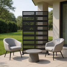 Load image into Gallery viewer, Three Panel Screen Room Divider (720178) - Black
