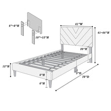 Load image into Gallery viewer, Bed Set With Adjustable Headboard
