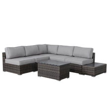 Load image into Gallery viewer, Stylish Entertainment Sectional Set, Outdoor Living
