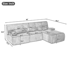 Load image into Gallery viewer, Oversized Sectional Sofa, Living Room Seating With Modular Design
