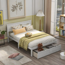 Load image into Gallery viewer, Full Size Platform Bed With Under Bed Drawers - White
