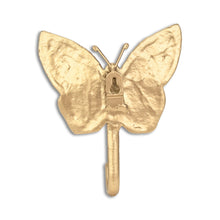 Load image into Gallery viewer, 5" Iron Butterfly Wall Hook - Gold
