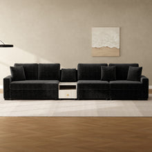 Load image into Gallery viewer, Modular Sofa Couch With Storage Armrest And Center Console
