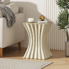 Load image into Gallery viewer, Mgo Archaistic Wavy Side Table - Antique Sandstone
