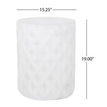 Load image into Gallery viewer, Outdoor Lightweight Concrete, Side Table - Antique White
