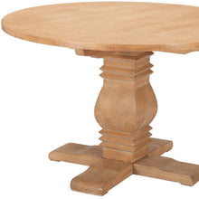 Load image into Gallery viewer, Solid Wood Pedestal Base Top Dining Table - Brown
