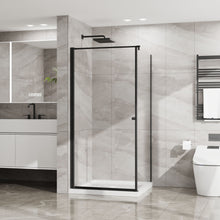 Load image into Gallery viewer, Goodyo - Frameless Corner Shower Door - Matte Black
