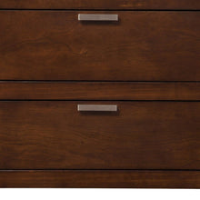Load image into Gallery viewer, Two Drawers Faux Wood Nightstand - Brown
