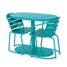 Load image into Gallery viewer, 3 Piece Elegant Outdoor Bistro Set With 2 Chairs And Oval Table
