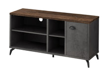 Load image into Gallery viewer, 47" Distressed Reclaimed Wood Enclosed And Open Storage TV Stand - Brown And Gray
