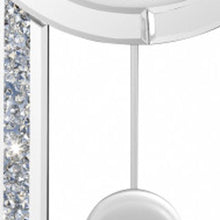 Load image into Gallery viewer, Mirrored Silent Analog Oval Wall Clock - Silver
