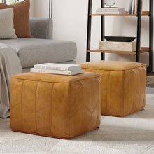 Load image into Gallery viewer, Morden - Square Pouf - Brown
