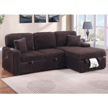 Load image into Gallery viewer, Convertible Sectional Upholstered Sleeper Sofa With Storage Chaise
