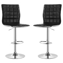 Load image into Gallery viewer, Waffle - Adjustable Bar Stool (Set of 2) - Black
