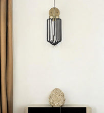 Load image into Gallery viewer, Metal Cage Wall Sconce - Gold / Black
