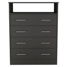 Load image into Gallery viewer, 4 Drawer Dresser - Black
