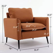 Load image into Gallery viewer, Nordic Retro Light Luxury Upholstered Sofa Chair
