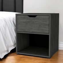 Load image into Gallery viewer, 20" Wood One Drawer Nightstand - Gray
