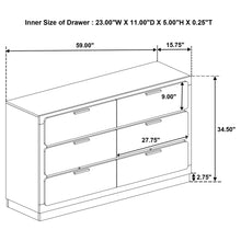 Load image into Gallery viewer, Sophia - 6 Drawer Dresser
