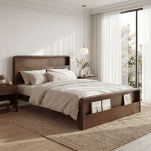 Load image into Gallery viewer, Bed Frame With Dual Open Storage Headboard And Footboard
