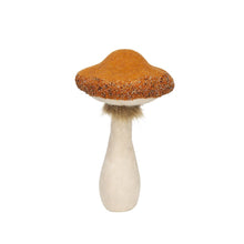 Load image into Gallery viewer, Mushroom Holiday Ornament, For Harvest Festival Fall Festival &amp; Thanksgiving Table Decorations (Set of 2) - Beige / Orange
