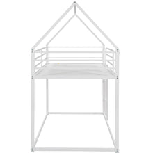 Load image into Gallery viewer, Twin over Twin House Bunk Bed with Built-in Ladder,White
