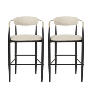 Counter Height Upholstered Barstools (Set of 2)