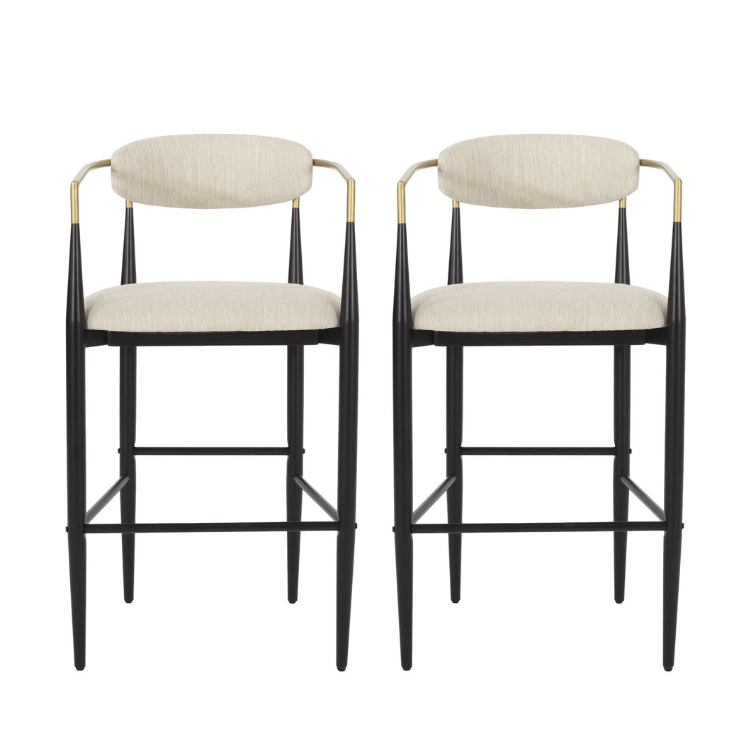 Counter Height Upholstered Barstools (Set of 2)