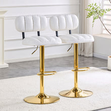 Load image into Gallery viewer, Adjustable Height Bar Stools &amp; Footrest For Kitchen Island (Set of 2)
