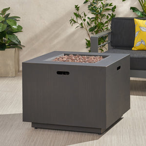 Outdoor Patio Gas Burning Fire Pit Table 50,000 Btu, Square