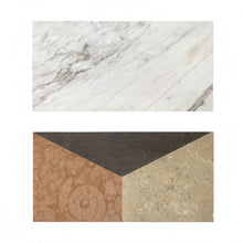 Load image into Gallery viewer, Waterjet Marble 4 Color Marble For Floor And Wall Polished Marble Tile Stone 1 Box Each Pattern 2 Pieces - White / Multi
