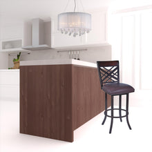 Load image into Gallery viewer, Faux Leather Counter Height Bar Chair - Brown
