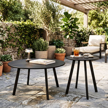 Load image into Gallery viewer, Round Nesting Coffee Table (Set of 2) - Black
