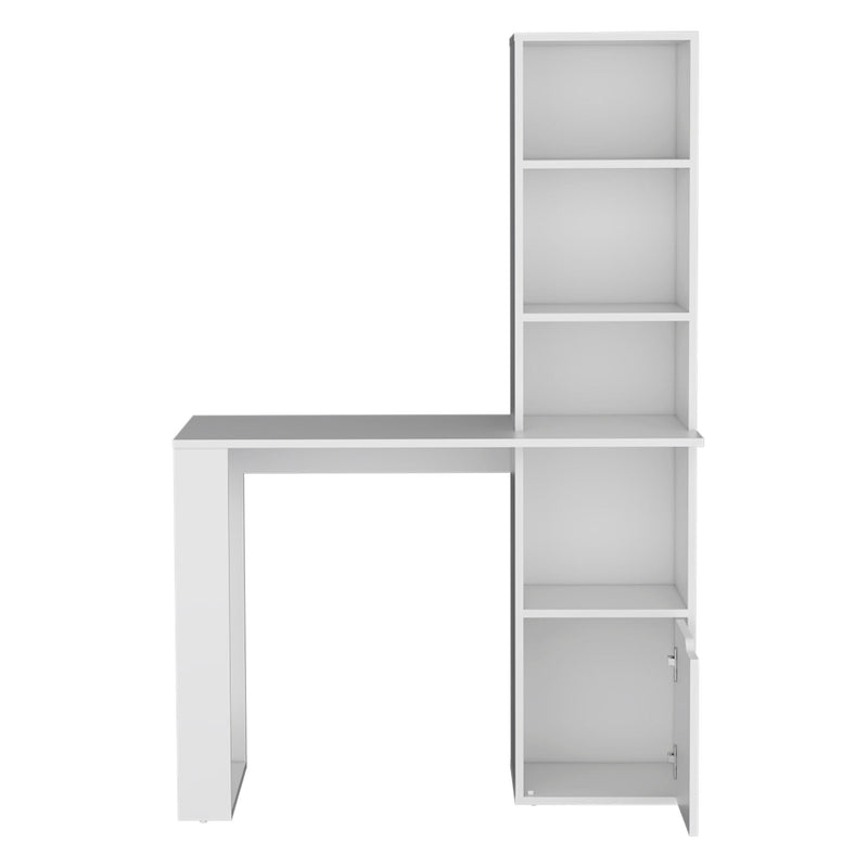 Computer Desk With Hutch (733303) - White