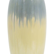 Load image into Gallery viewer, Reactive Glaze Cylinder Table Vase - Blue / Cream
