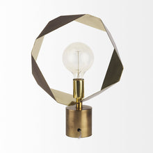 Load image into Gallery viewer, Geometric Halo Table Or Desk Lamp - Golden
