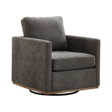 Load image into Gallery viewer, Modern Square Upholstered Swivel Accent Chair With Metal Base
